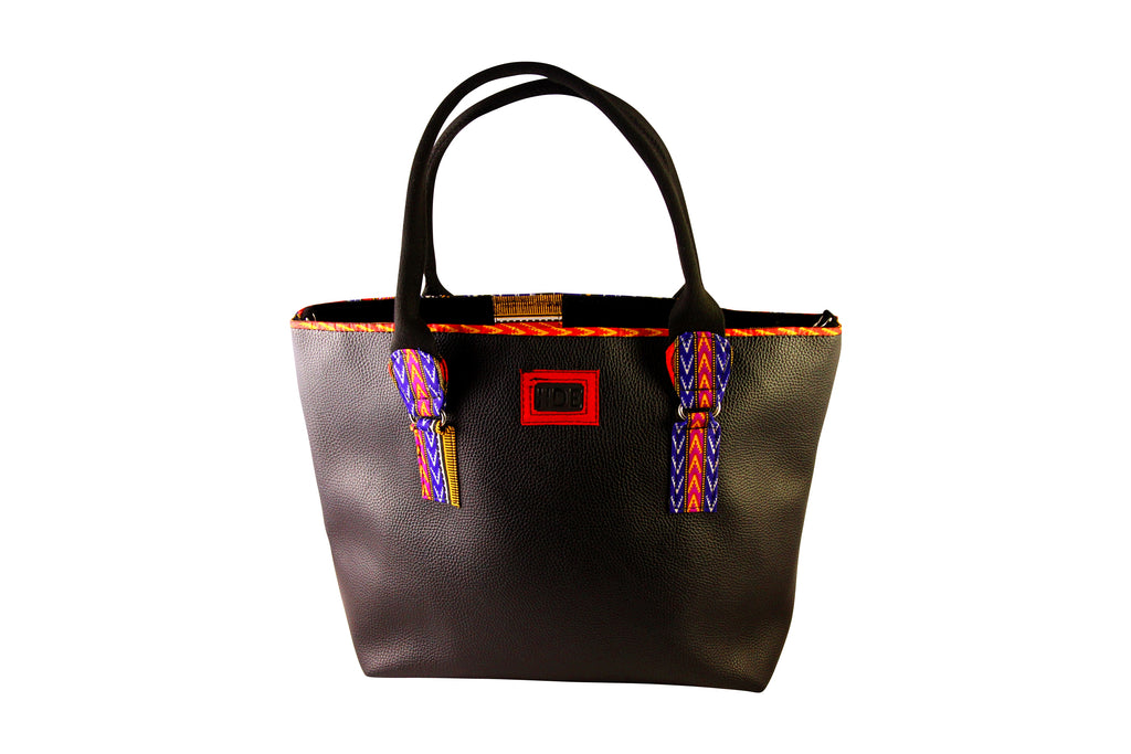 Black Angelina Dashiki Tote Bag – JIDE Gear