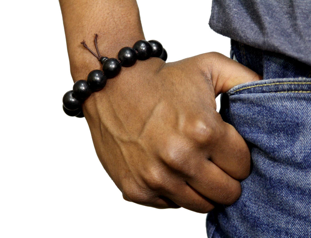 Black wood online bracelet